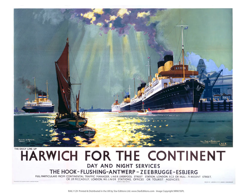 Harwich for the Continent - Rail